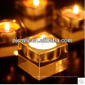 clear cube crystal candle holder for Wedding decorations party event products decorations